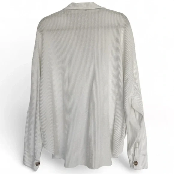 Free People FP One Scout Oversized Waffle Knit Jacket